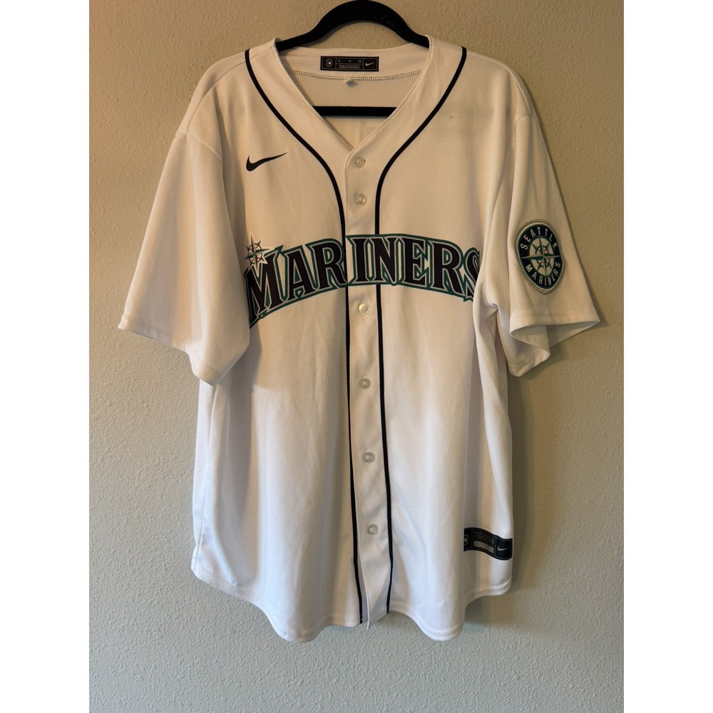 SEATTLE  MARINERS JERSEY LEWIS 2021 BASEBALL JERSEY WHITE XL - Picture 2 of 10